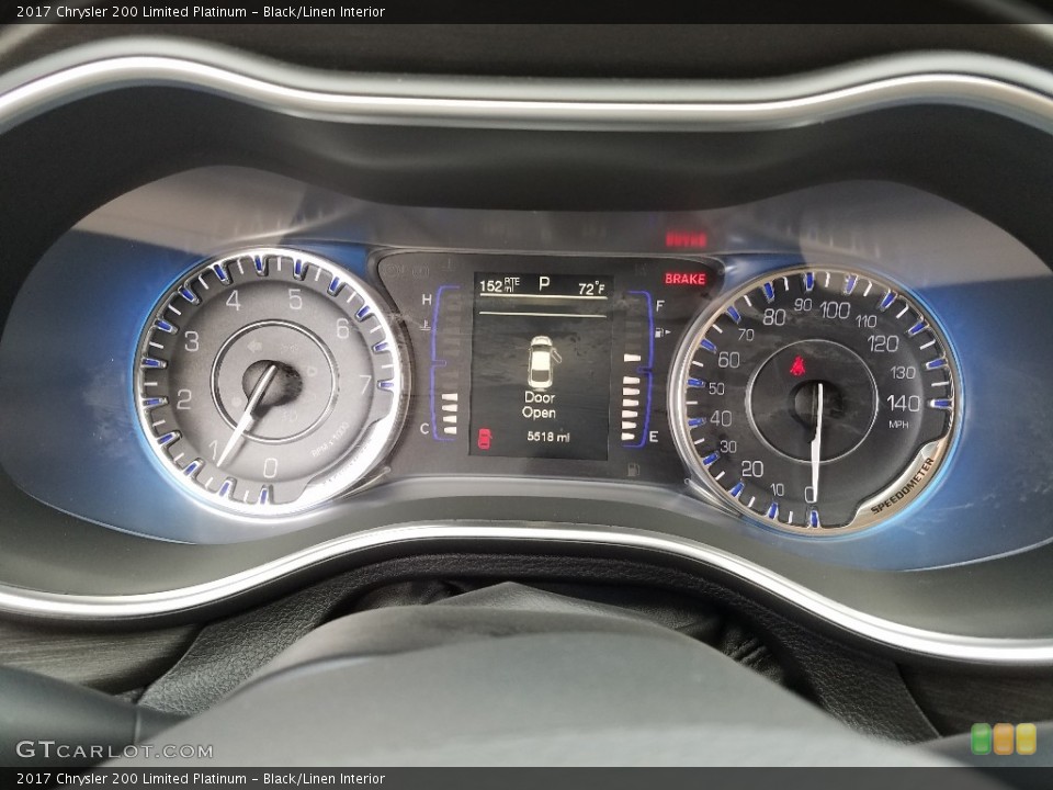 Black/Linen Interior Gauges for the 2017 Chrysler 200 Limited Platinum #124830841