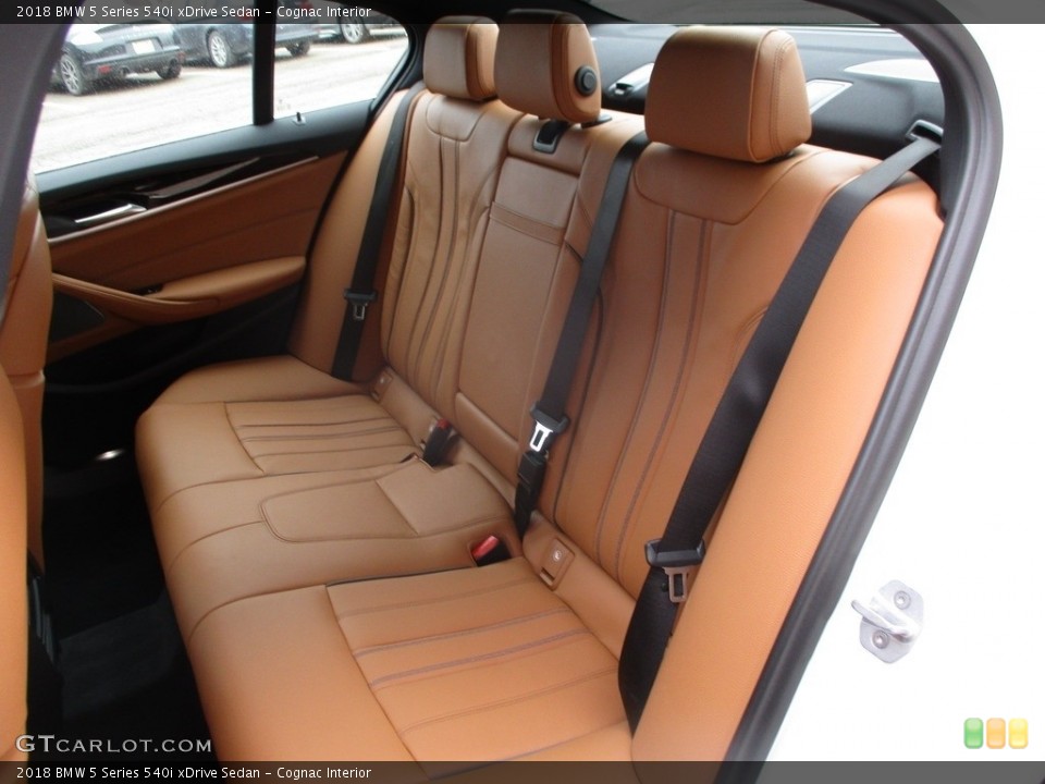 Cognac Interior Rear Seat for the 2018 BMW 5 Series 540i xDrive Sedan #124831258