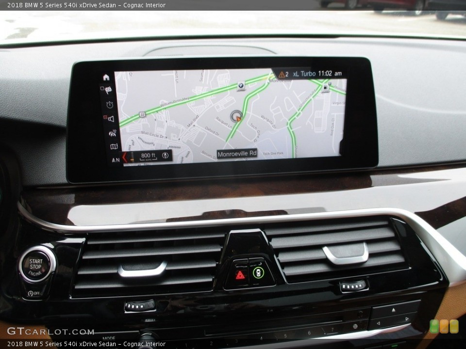 Cognac Interior Navigation for the 2018 BMW 5 Series 540i xDrive Sedan #124831336