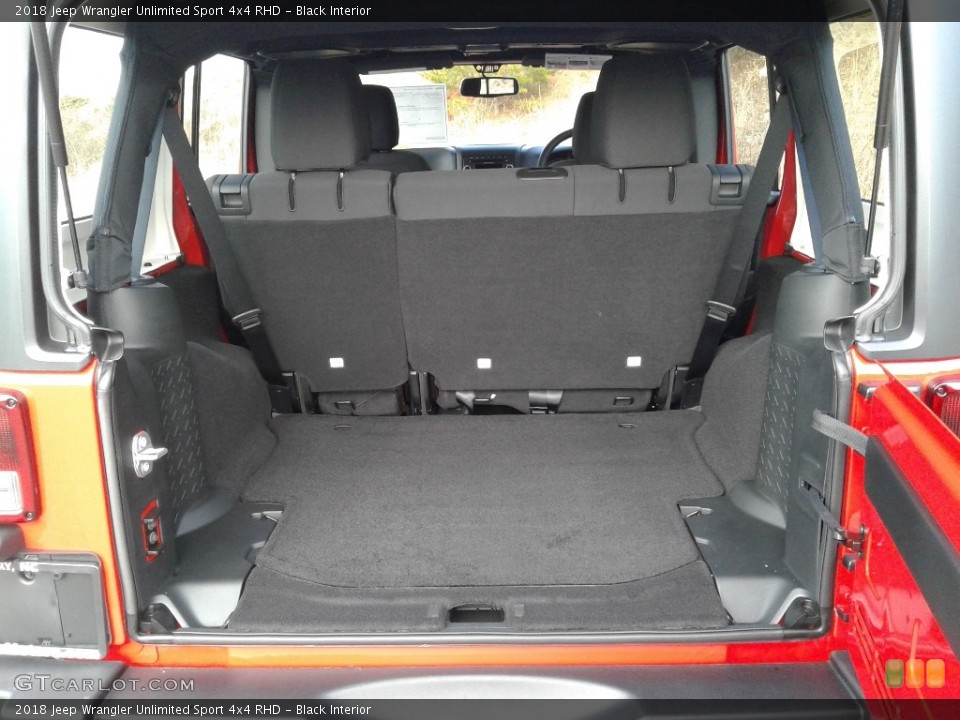 Black Interior Trunk for the 2018 Jeep Wrangler Unlimited Sport 4x4 RHD #124832209