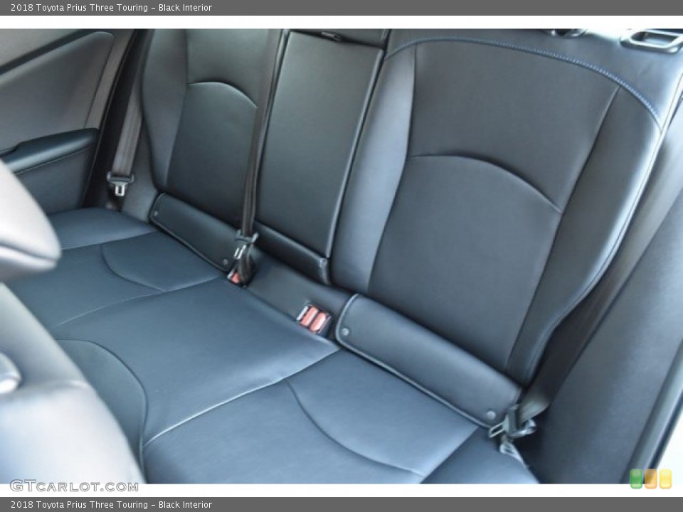 Black Interior Rear Seat for the 2018 Toyota Prius Three Touring #124832677