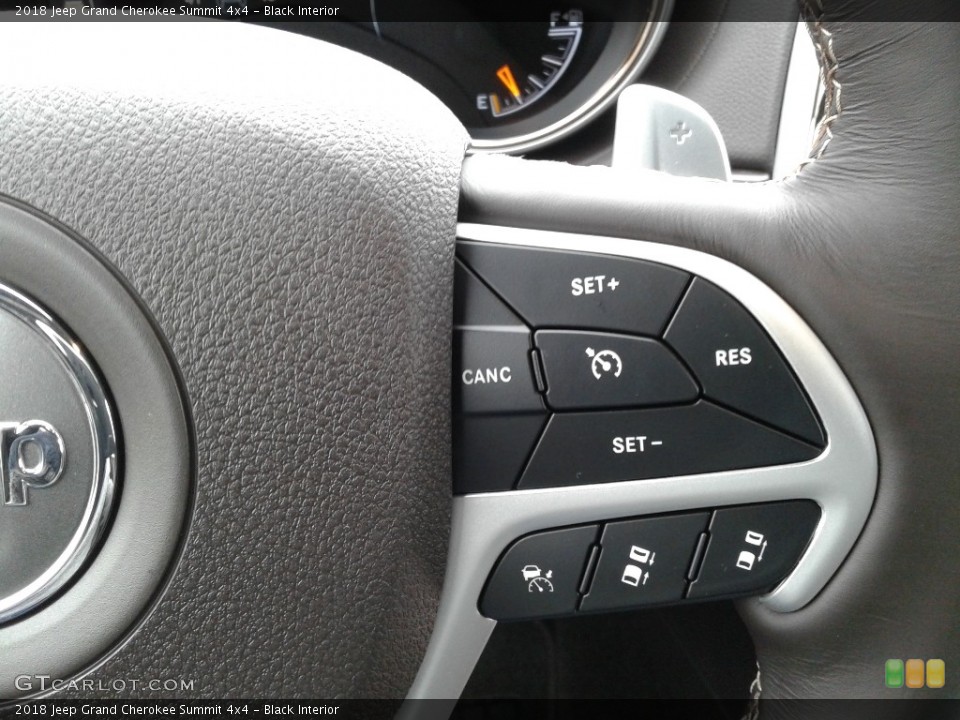 Black Interior Controls for the 2018 Jeep Grand Cherokee Summit 4x4 #124834957