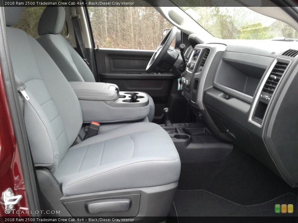 Black/Diesel Gray Interior Front Seat for the 2018 Ram 2500 Tradesman Crew Cab 4x4 #124835854