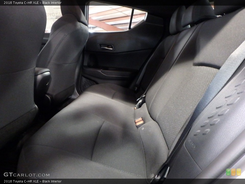 Black Interior Rear Seat for the 2018 Toyota C-HR XLE #124839154