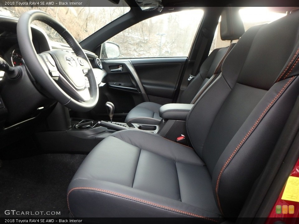 Black Interior Front Seat for the 2018 Toyota RAV4 SE AWD #124839781