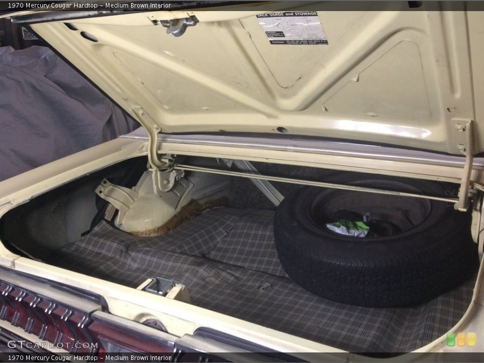 Medium Brown Interior Trunk for the 1970 Mercury Cougar Hardtop #124844460
