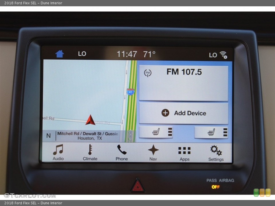 Dune Interior Navigation for the 2018 Ford Flex SEL #124846002