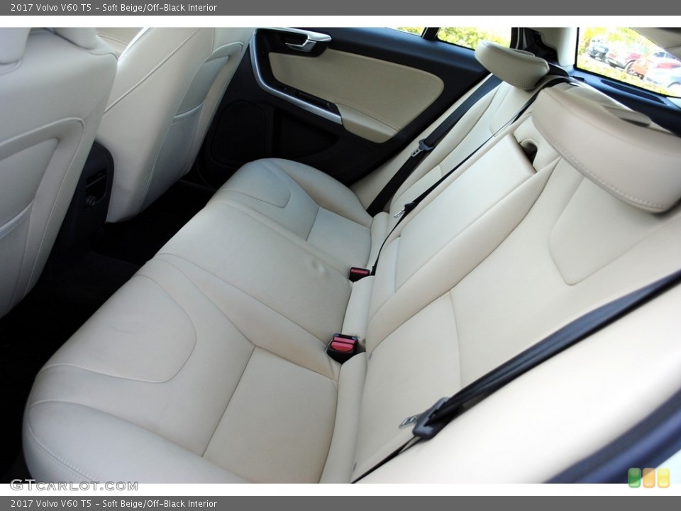 Soft Beige/Off-Black Interior Rear Seat for the 2017 Volvo V60 T5 #124846413
