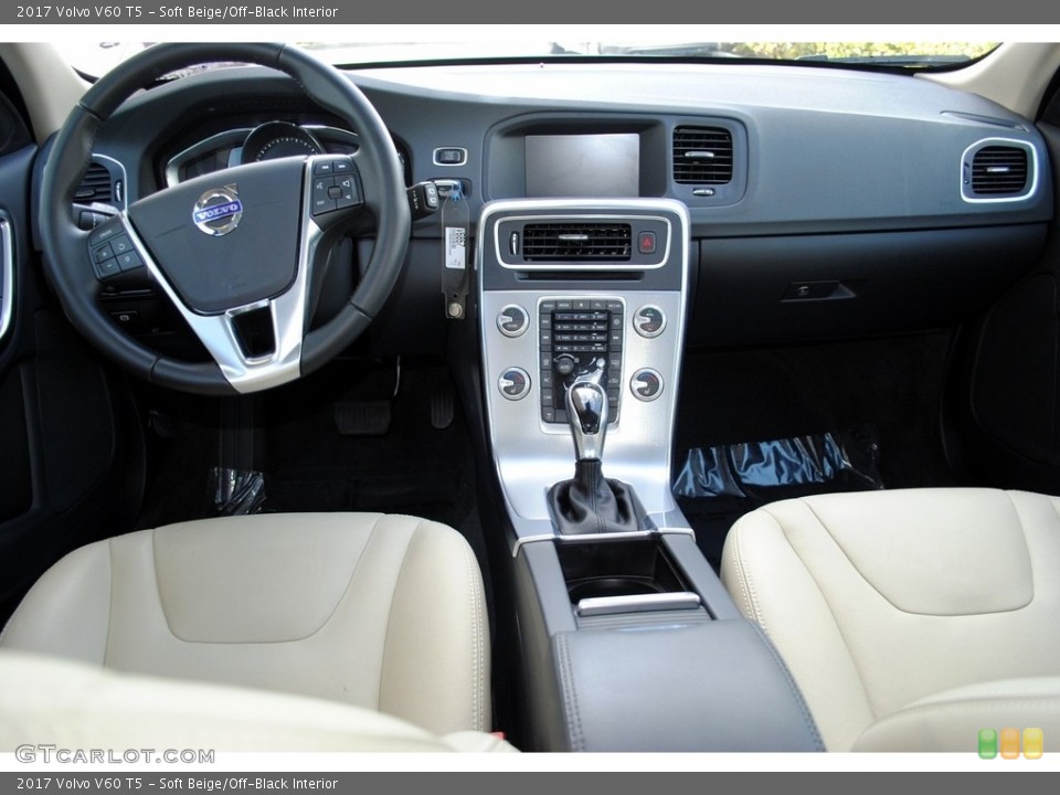 Soft Beige/Off-Black Interior Dashboard for the 2017 Volvo V60 T5 #124846437