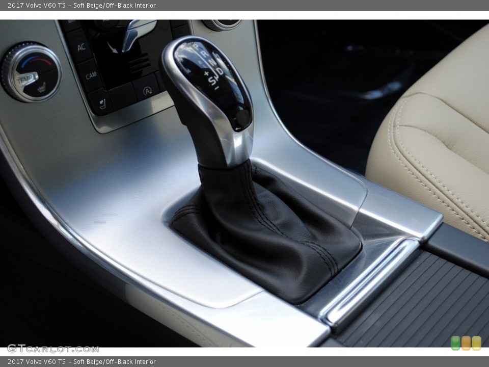 Soft Beige/Off-Black Interior Transmission for the 2017 Volvo V60 T5 #124846500