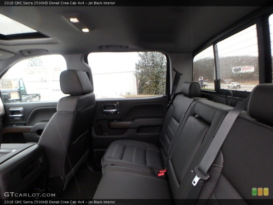 Jet Black Interior Rear Seat for the 2018 GMC Sierra 2500HD Denali Crew Cab 4x4 #124850457