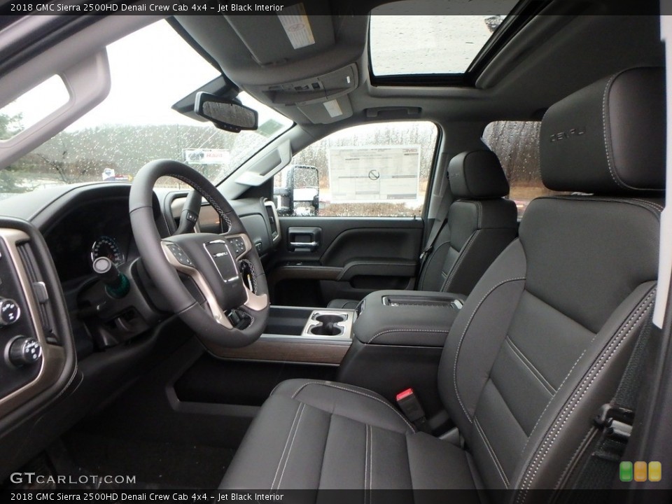 Jet Black Interior Front Seat for the 2018 GMC Sierra 2500HD Denali Crew Cab 4x4 #124850904