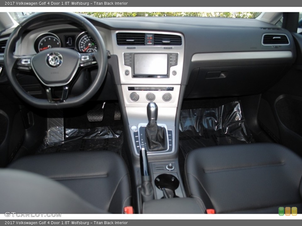 Titan Black Interior Dashboard for the 2017 Volkswagen Golf 4 Door 1.8T Wolfsburg #124851579
