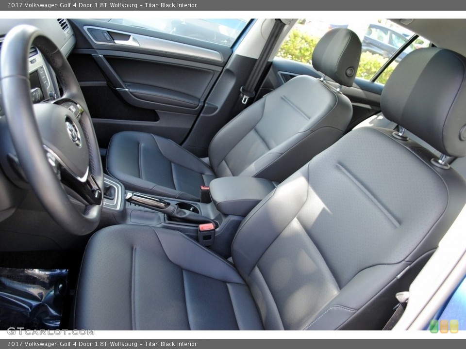 Titan Black Interior Front Seat for the 2017 Volkswagen Golf 4 Door 1.8T Wolfsburg #124851624