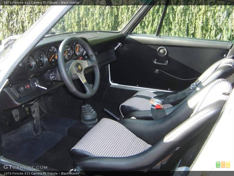 Black Interior Prime Interior for the 1979 Porsche 911 Carrera RS Tribute #1248605