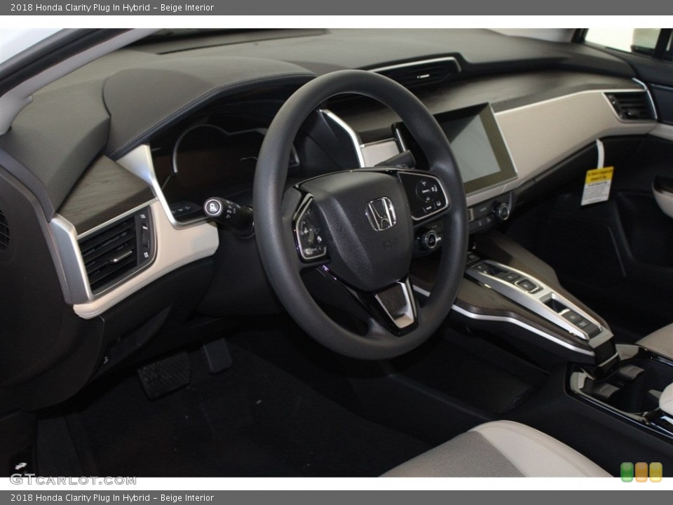 Beige Interior Dashboard for the 2018 Honda Clarity Plug In Hybrid #124862301