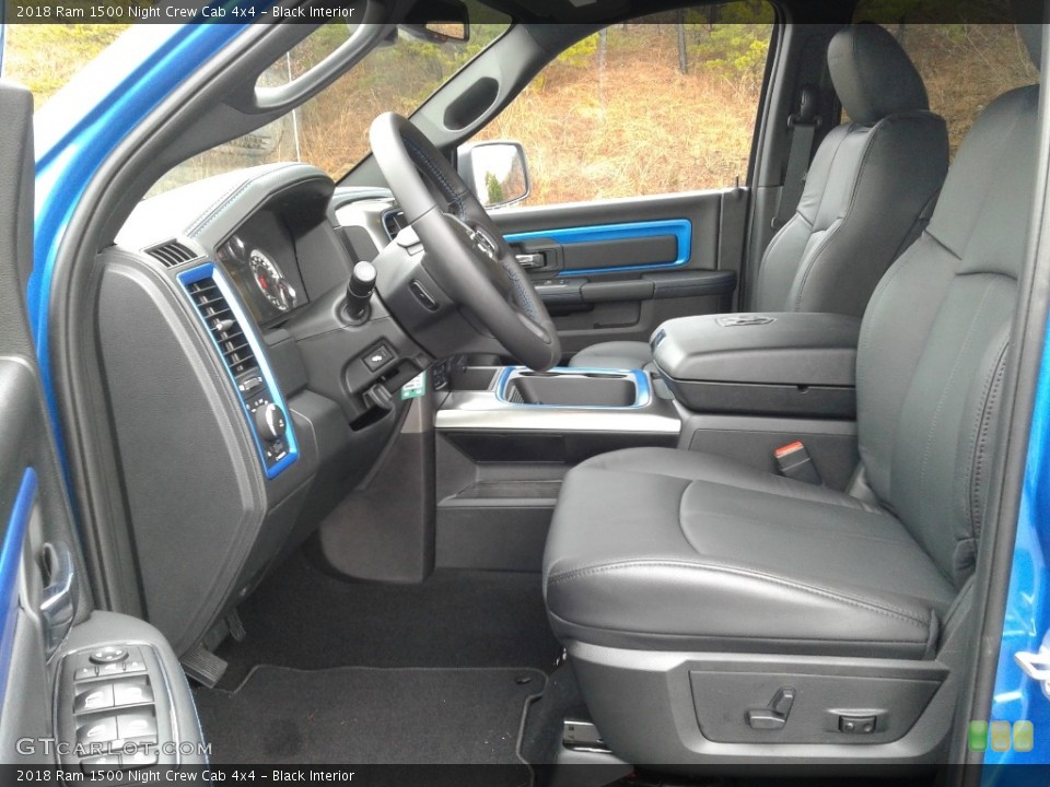 Black Interior Photo for the 2018 Ram 1500 Night Crew Cab 4x4 #124870125
