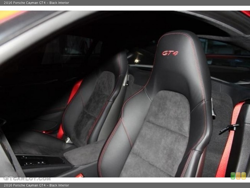 Black Interior Front Seat for the 2016 Porsche Cayman GT4 #124877639