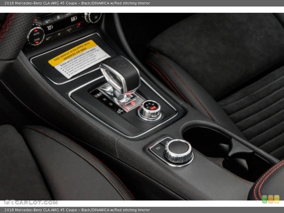 Black/DINAMICA w/Red stitching Interior Transmission for the 2018 Mercedes-Benz CLA AMG 45 Coupe #124880388
