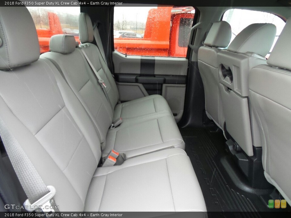 Earth Gray Interior Rear Seat for the 2018 Ford F350 Super Duty XL Crew Cab 4x4 #124888968