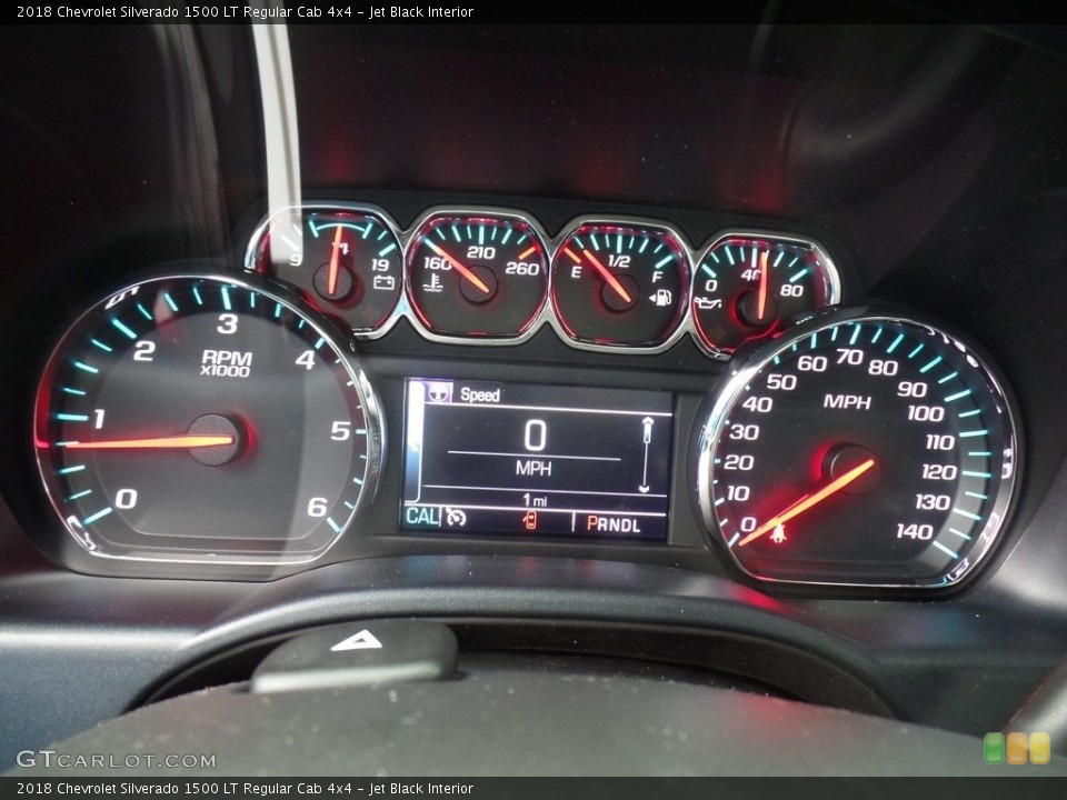Jet Black Interior Gauges for the 2018 Chevrolet Silverado 1500 LT Regular Cab 4x4 #124890450