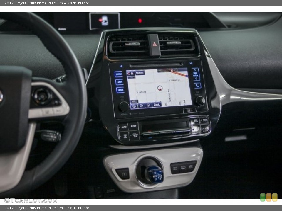 Black Interior Controls for the 2017 Toyota Prius Prime Premium #124900721