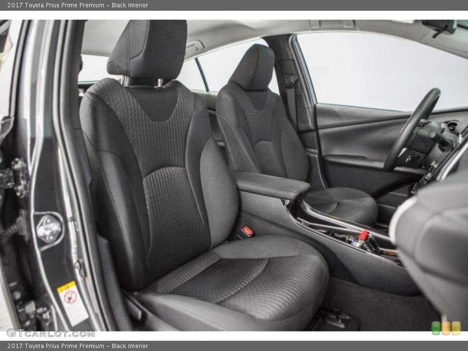 Black Interior Front Seat for the 2017 Toyota Prius Prime Premium #124900730