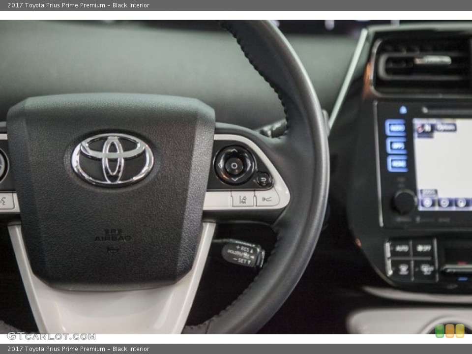 Black Interior Controls for the 2017 Toyota Prius Prime Premium #124900799