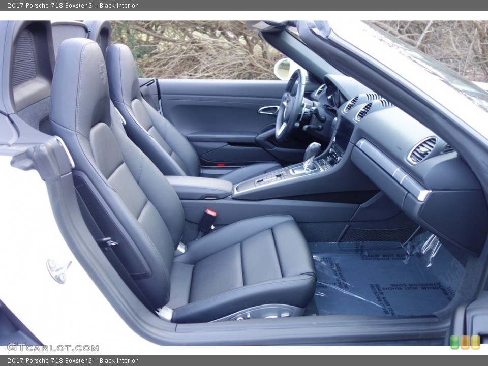 Black Interior Front Seat for the 2017 Porsche 718 Boxster S #124904246