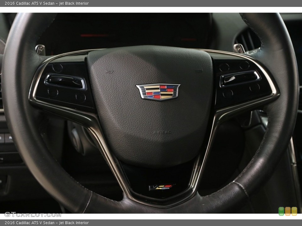 Jet Black Interior Steering Wheel for the 2016 Cadillac ATS V Sedan #124907036