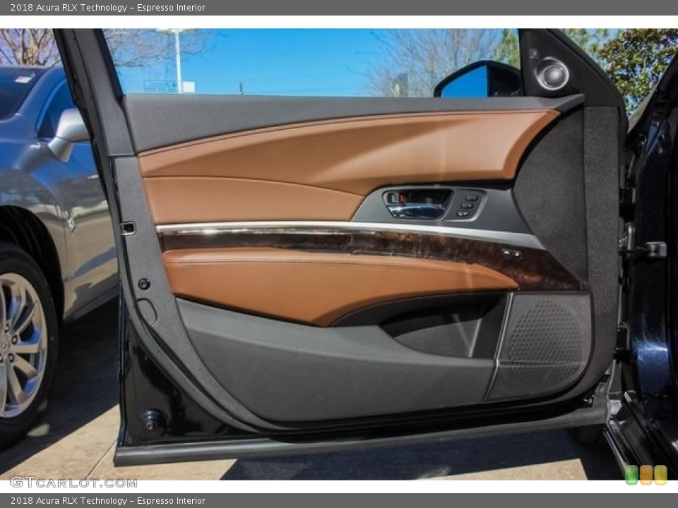 Espresso Interior Door Panel for the 2018 Acura RLX Technology #124910303