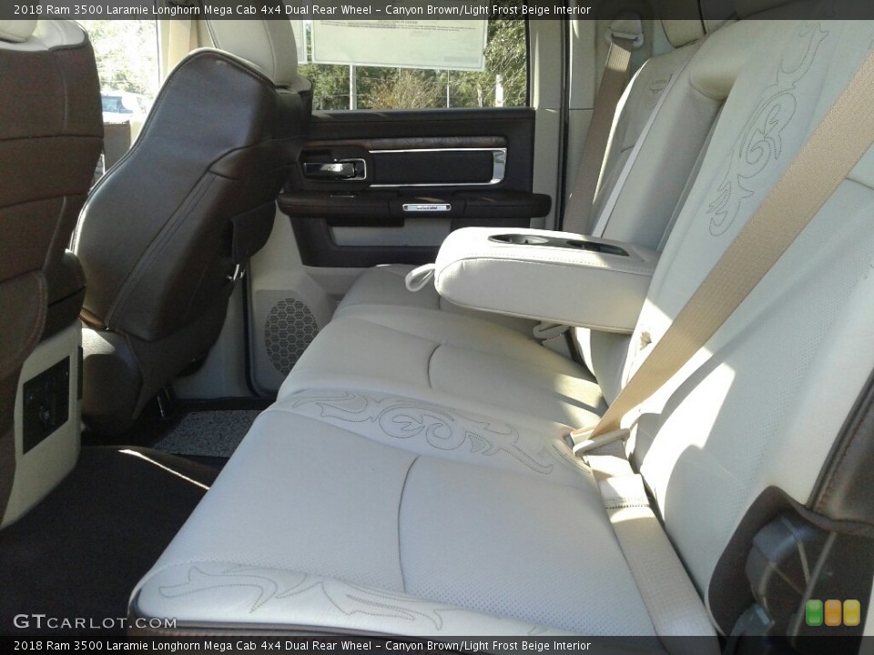 Canyon Brown/Light Frost Beige Interior Rear Seat for the 2018 Ram 3500 Laramie Longhorn Mega Cab 4x4 Dual Rear Wheel #124914038