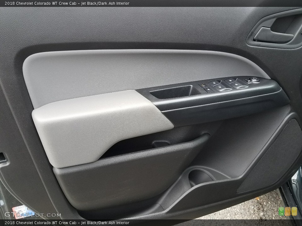 Jet Black/Dark Ash Interior Door Panel for the 2018 Chevrolet Colorado WT Crew Cab #124914059