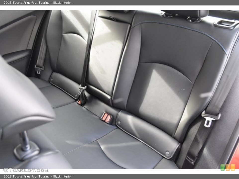 Black Interior Rear Seat for the 2018 Toyota Prius Four Touring #124916051