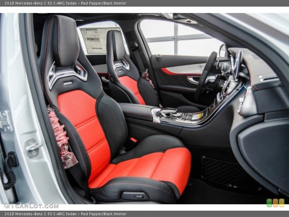 Red Pepper/Black Interior Photo for the 2018 Mercedes-Benz C 63 S AMG Sedan #124918058