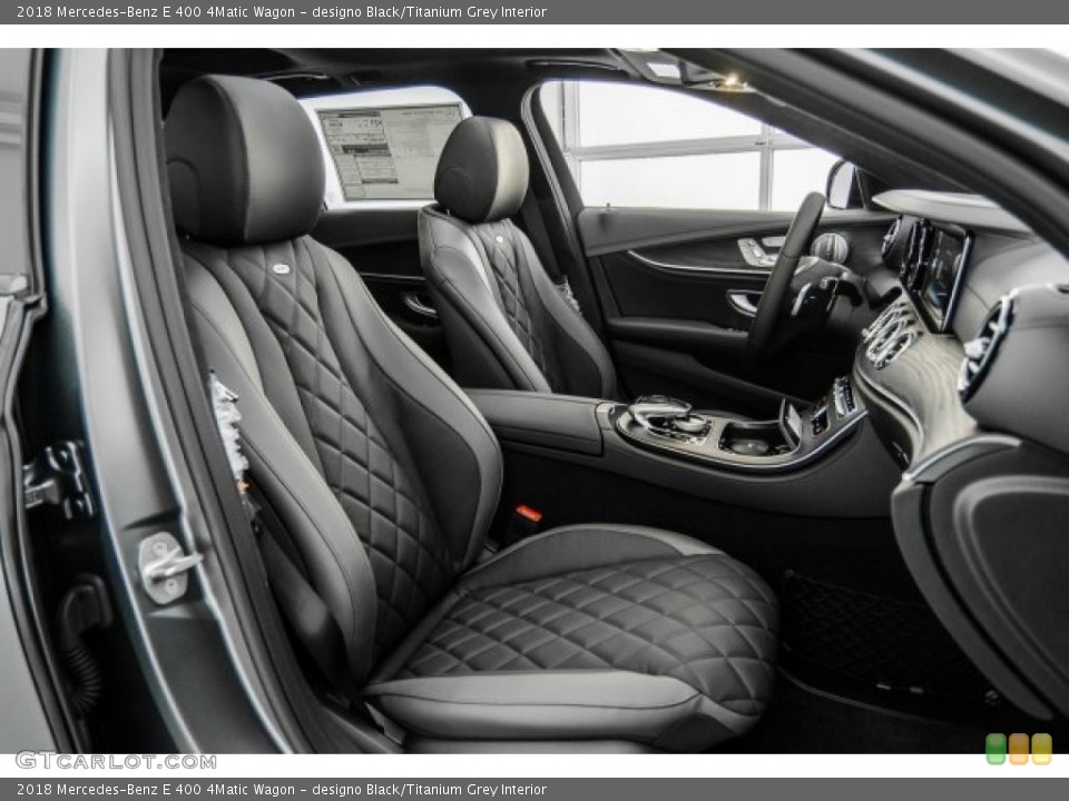 designo Black/Titanium Grey Interior Photo for the 2018 Mercedes-Benz E 400 4Matic Wagon #124918973