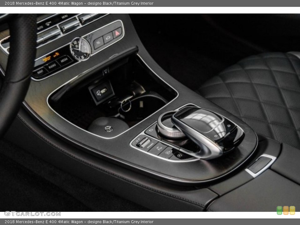 designo Black/Titanium Grey Interior Controls for the 2018 Mercedes-Benz E 400 4Matic Wagon #124919075