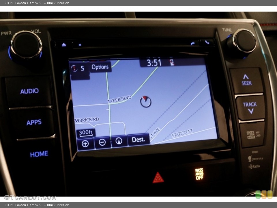 Black Interior Navigation for the 2015 Toyota Camry SE #124923509