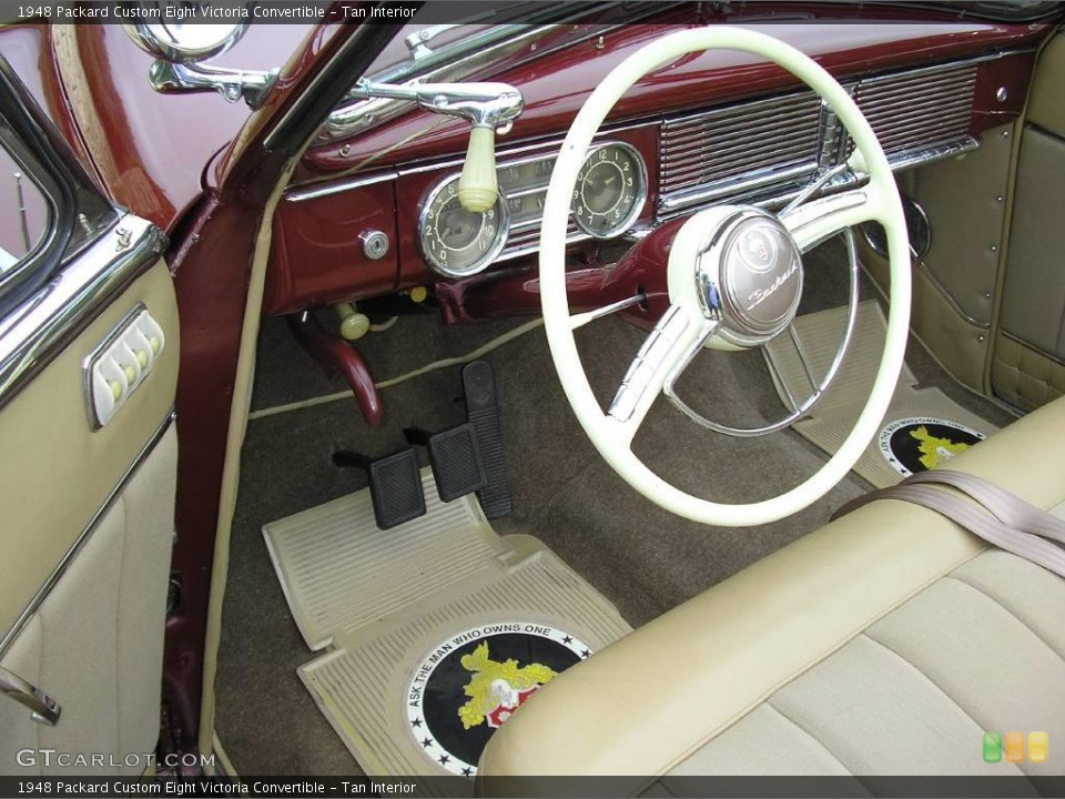Tan Interior Steering Wheel for the 1948 Packard Custom Eight Victoria Convertible #12493351