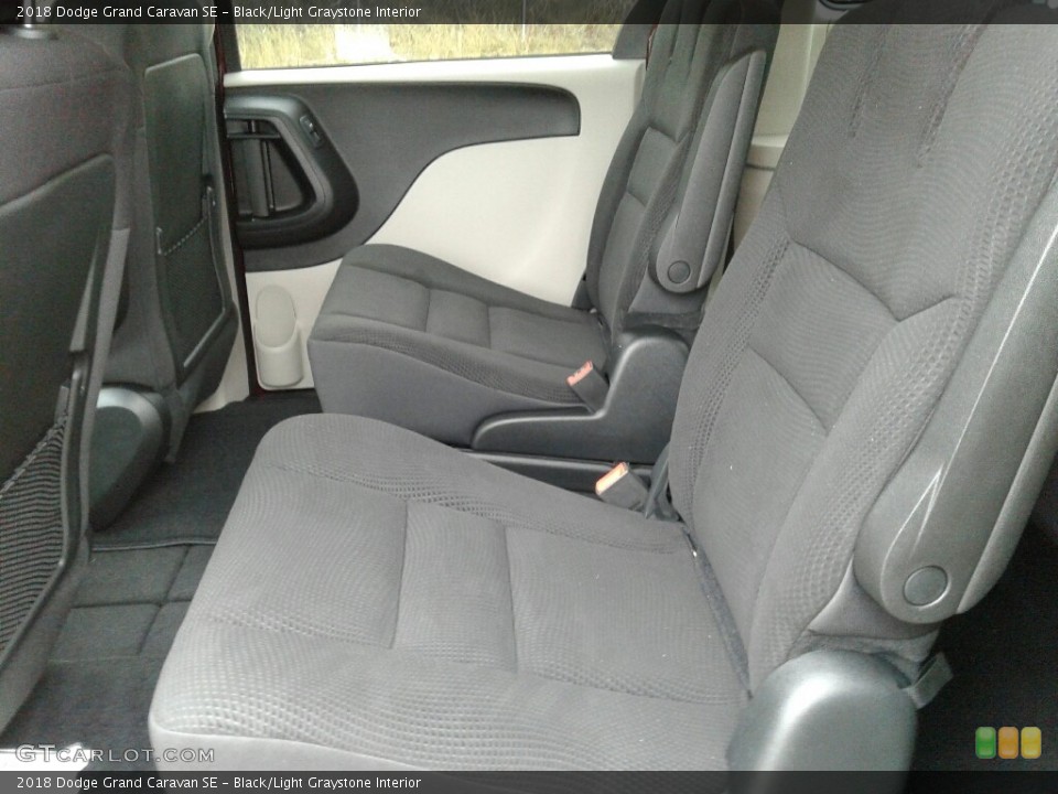 Black/Light Graystone Interior Rear Seat for the 2018 Dodge Grand Caravan SE #124944136