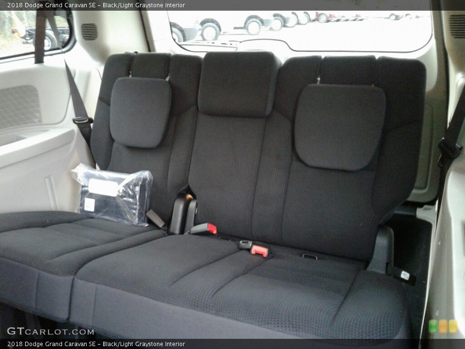 Black/Light Graystone Interior Rear Seat for the 2018 Dodge Grand Caravan SE #124944148