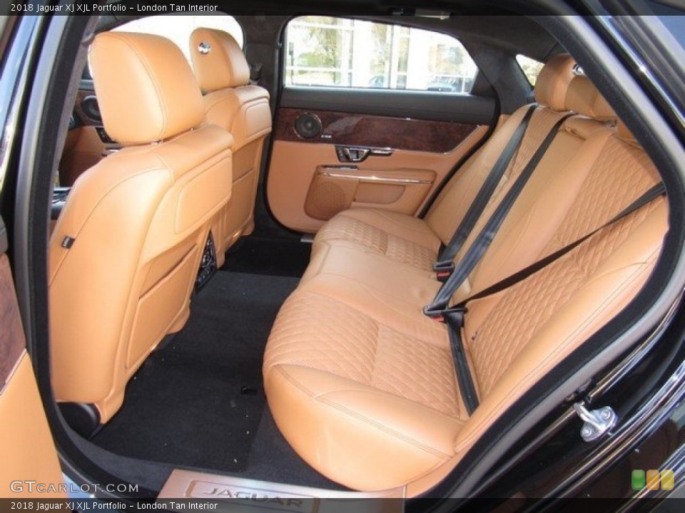 London Tan Interior Rear Seat for the 2018 Jaguar XJ XJL Portfolio #124949303