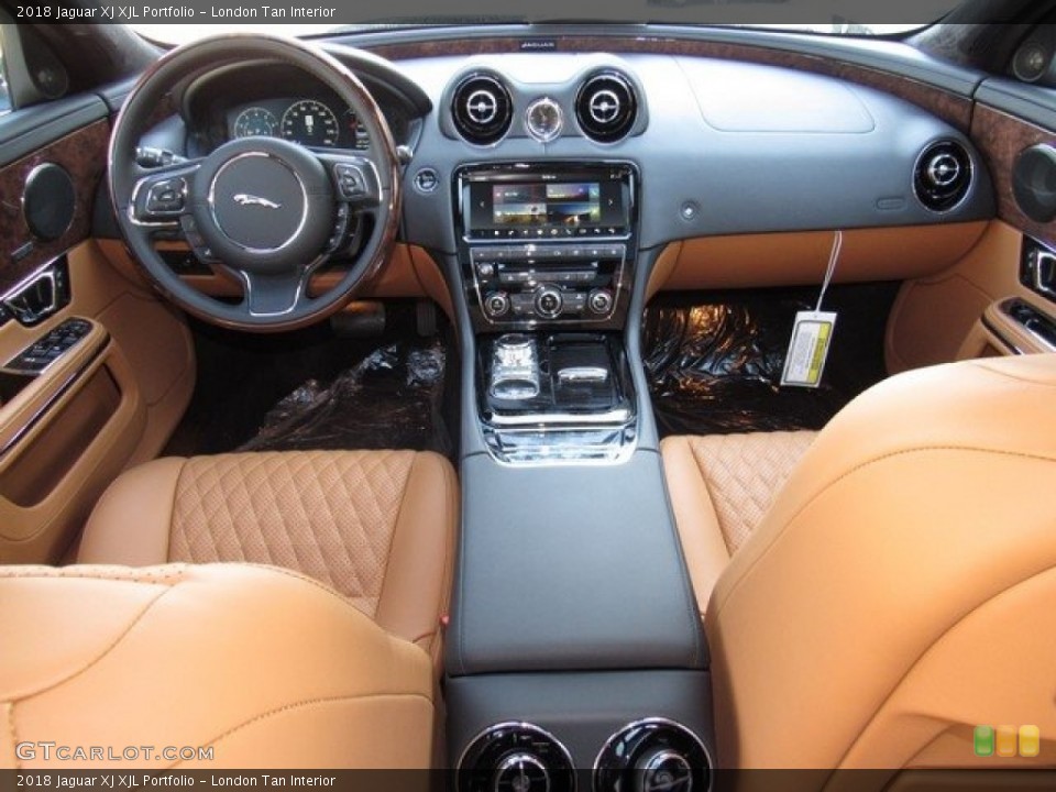 London Tan Interior Dashboard for the 2018 Jaguar XJ XJL Portfolio #124949325