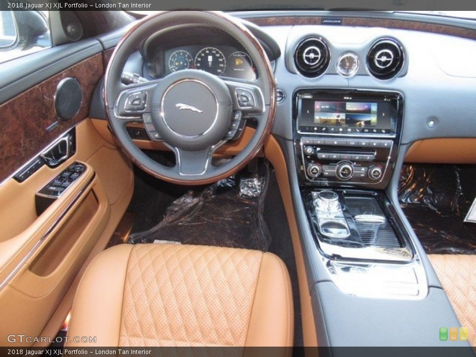 London Tan Interior Dashboard for the 2018 Jaguar XJ XJL Portfolio #124949476