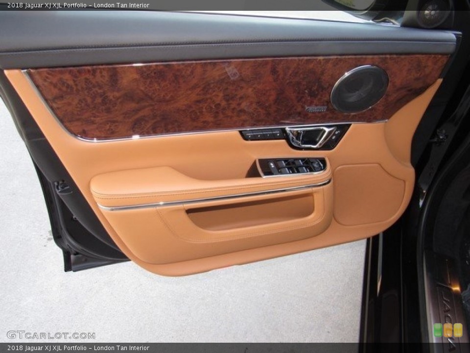 London Tan Interior Door Panel for the 2018 Jaguar XJ XJL Portfolio #124949575