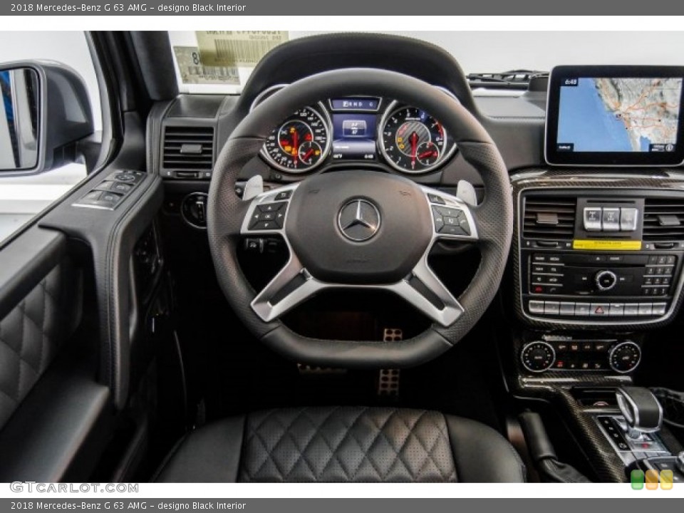 designo Black Interior Steering Wheel for the 2018 Mercedes-Benz G 63 AMG #124953574