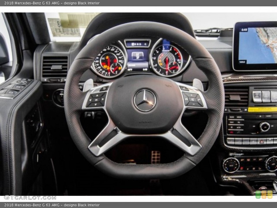 designo Black Interior Steering Wheel for the 2018 Mercedes-Benz G 63 AMG #124953802