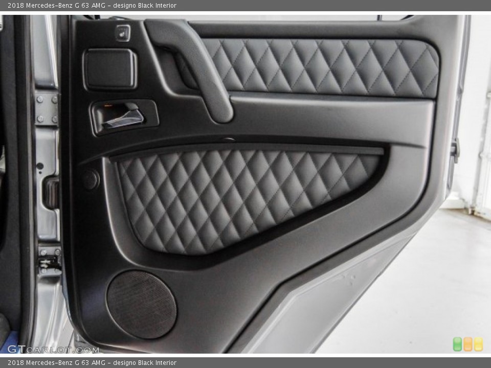 designo Black Interior Door Panel for the 2018 Mercedes-Benz G 63 AMG #124954018
