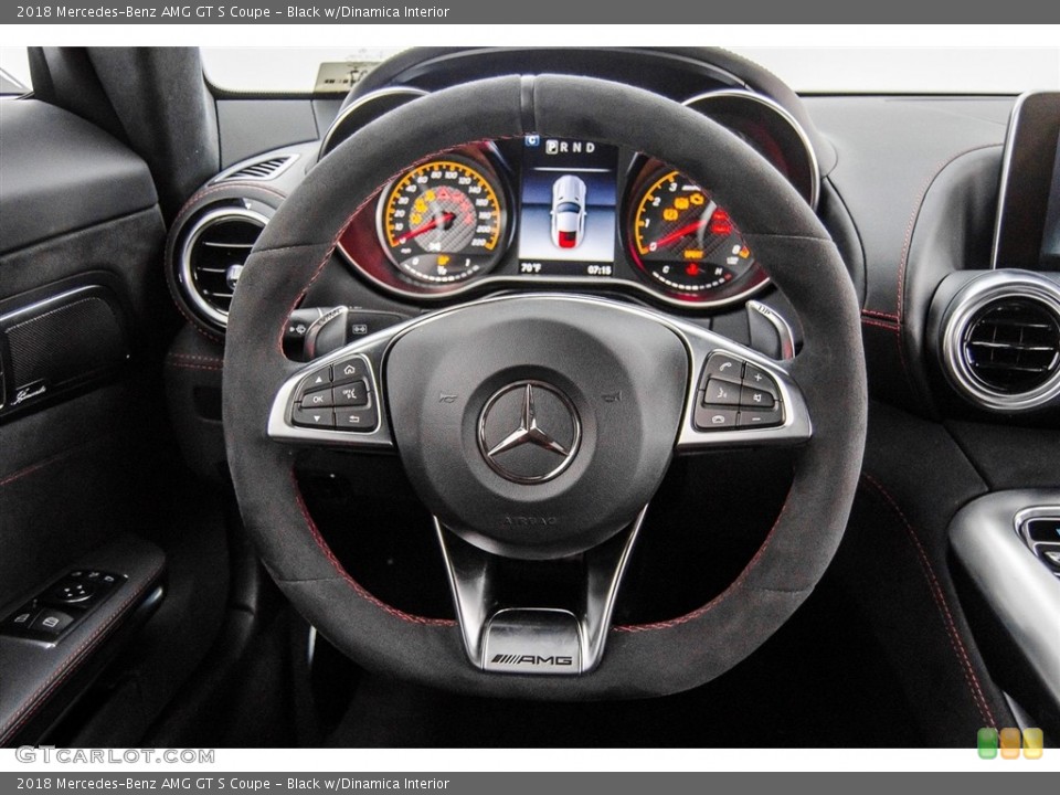 Black w/Dinamica Interior Steering Wheel for the 2018 Mercedes-Benz AMG GT S Coupe #124956265