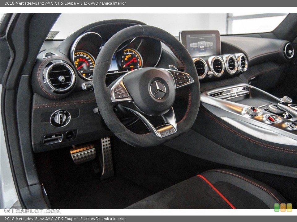 Black w/Dinamica Interior Dashboard for the 2018 Mercedes-Benz AMG GT S Coupe #124956434